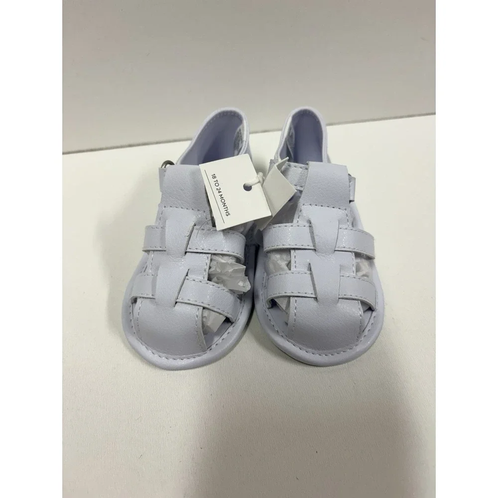 NWT - Janie and Jack Baby White Sandals 18-24m